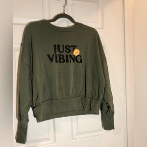 Cropped sweatshirt